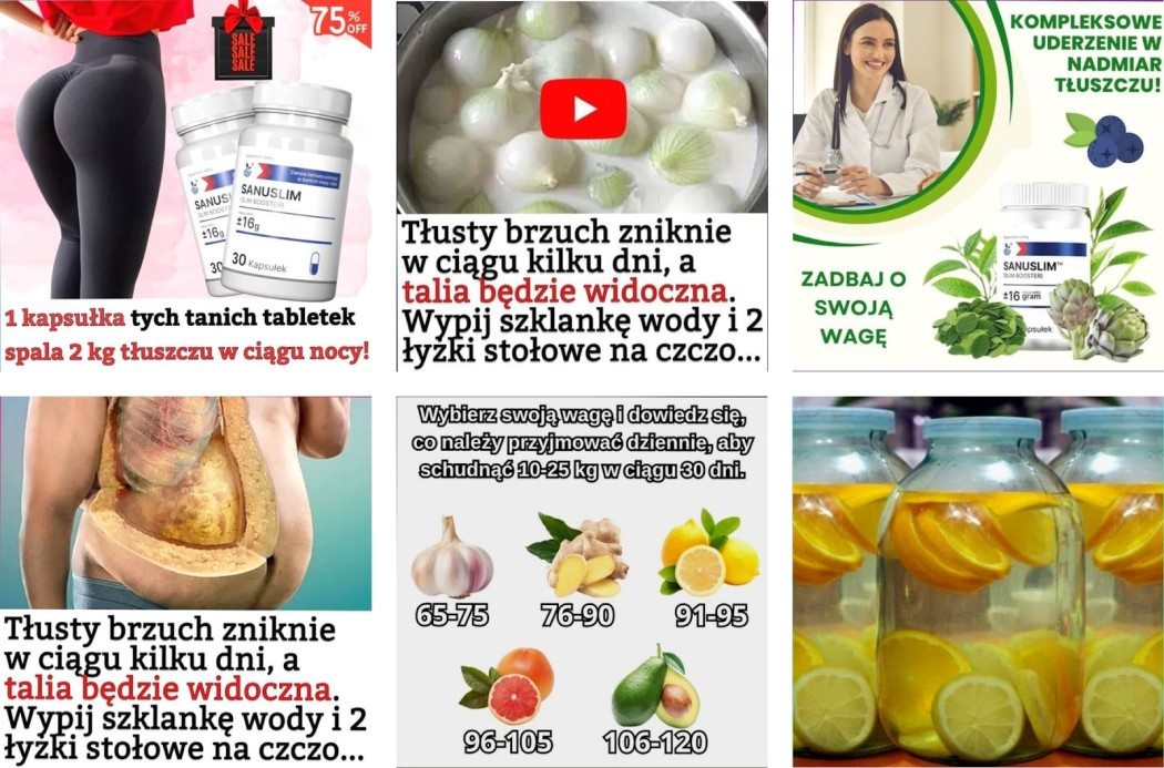 Варианты готовых креативов из кейса по проливу трафика на средства для похудения в Польше | CPA Mafia
