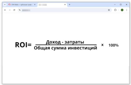 Формула расчета ROI в арбитраже трафика | CPA Mafia