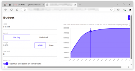 Онлайн-инструмент для расчета оптимальной ставки при проведении рекламных кампаний по привлечению попандер трафика | CPA Mafia