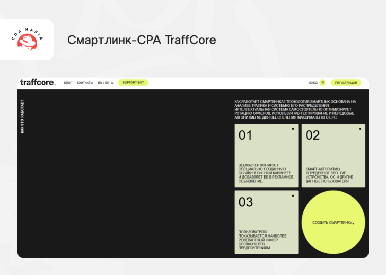 Официальная платформа мультивертикальной CPA-сети TraffCore | CPA Mafia