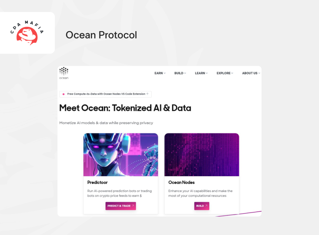 Официальный сервис Ocean Protocol | CPA Mafia