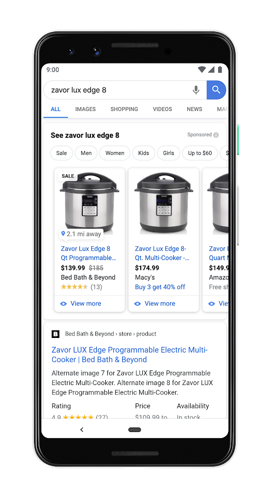 Google Ads представит новые способы для стимулирования продаж в магазинах