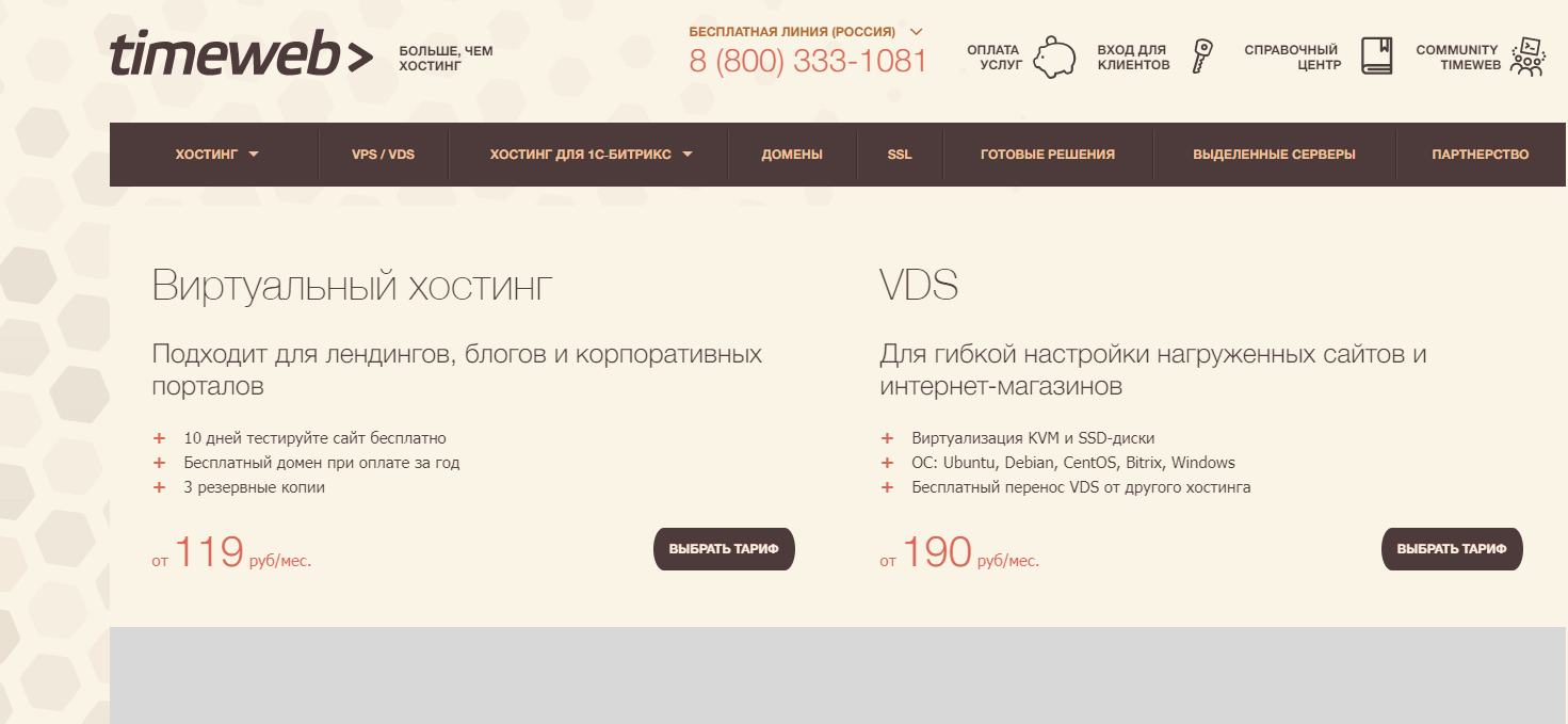 Хостинг Timeweb